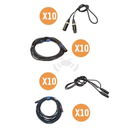 XLR Kabel set 2 [3-polig]